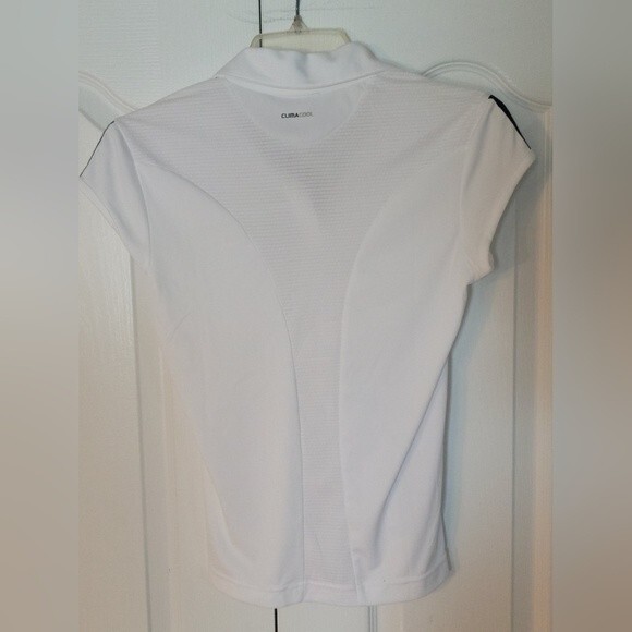 NWT Adidas Tennis Performance Clima Cool White & Black Top Size S - Picture 2 of 3
